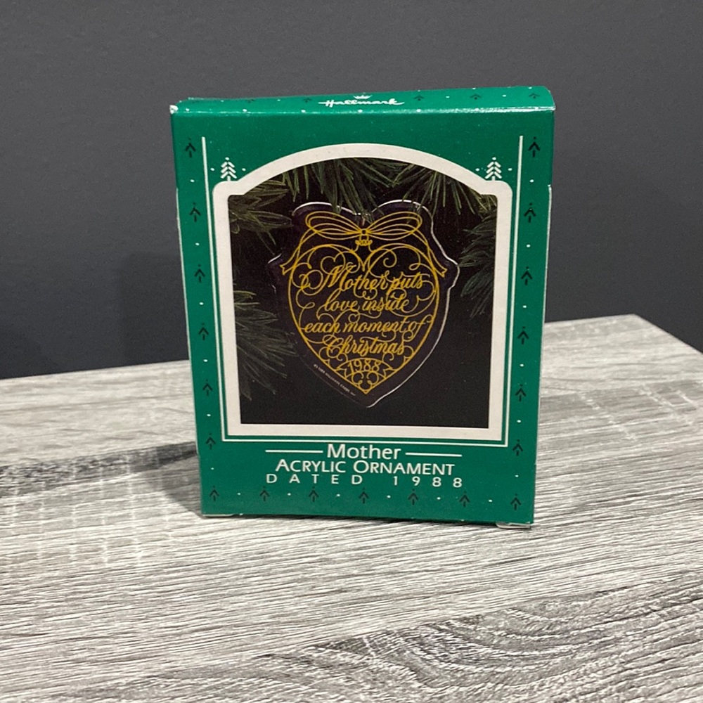 Hallmark | Mother Acrylic Ornament (1988) - Keepsake Ornament